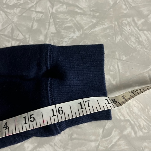 girls justice sport cropped hoodie navy blue neon size 12 - Picture 6 of 6